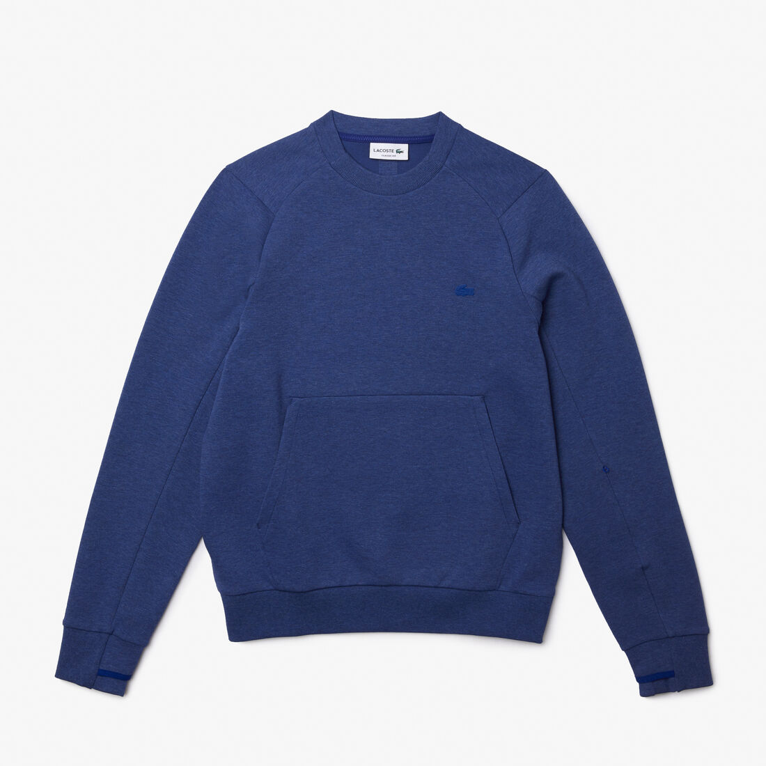 Lacoste Crew Neck Kangaroo Pocket Baumwoll Blend Sweatshirts Herren Blau | RAKV-57982