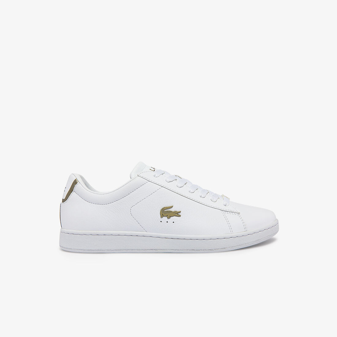 Lacoste Carnaby Evo Leder Platinum Detailing Sneakers Herren Weiß | UGHA-02971