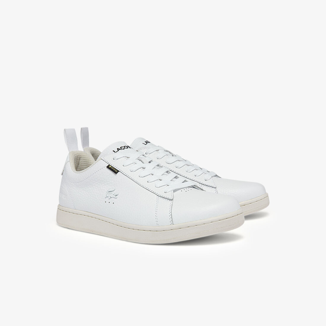 Lacoste Carnaby Gtx Leder Sneakers Herren Weiß Weiß | NMZD-74685