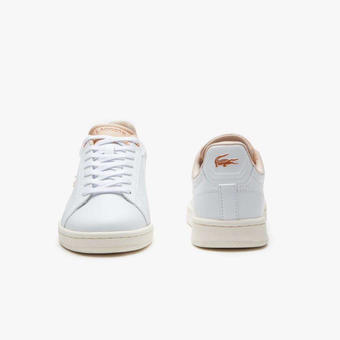 Lacoste Carnaby Pro Leder Sneakers Damen Weiß Weiß | TONL-30965