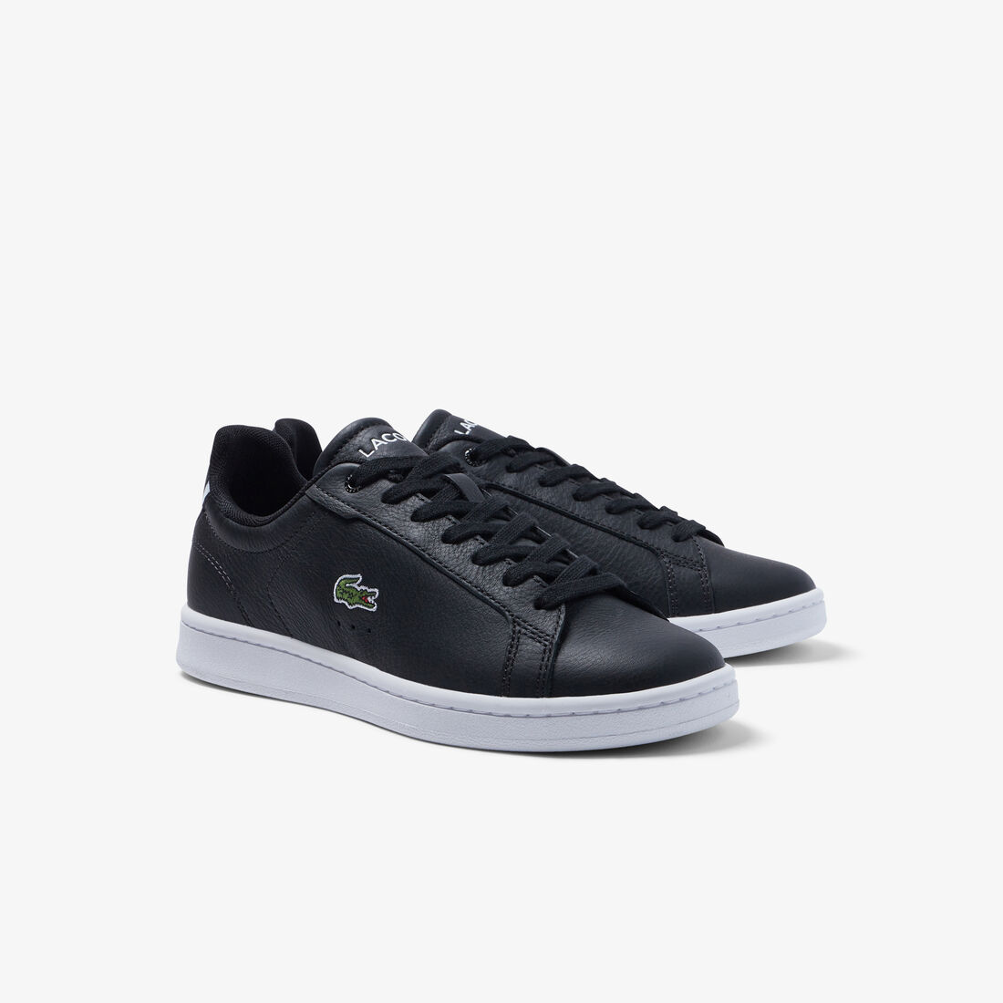 Lacoste Carnaby Pro Leder Sneakers Damen Schwarz Weiß | XOVP-69457