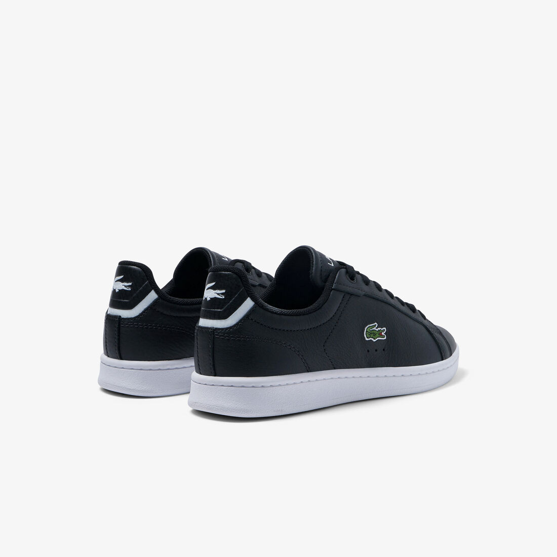 Lacoste Carnaby Pro Leder Sneakers Damen Schwarz Weiß | XOVP-69457