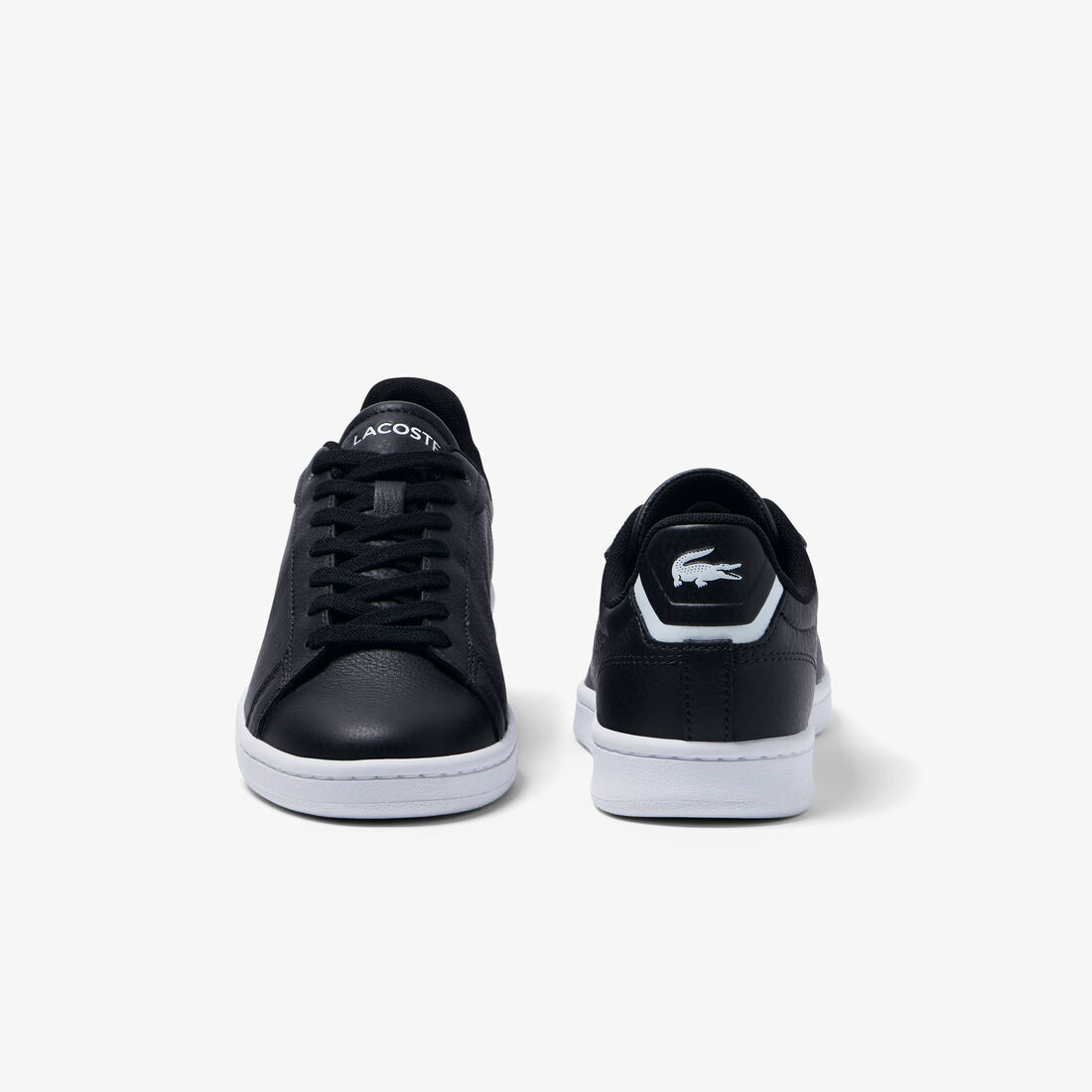 Lacoste Carnaby Pro Leder Sneakers Damen Schwarz Weiß | XOVP-69457