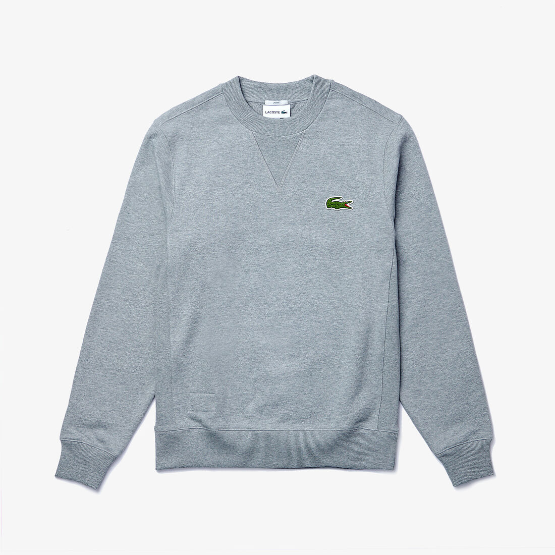 Lacoste Crew Neck Organic Baumwoll Fleece Sweatshirts Damen Grau | ZUBV-32409