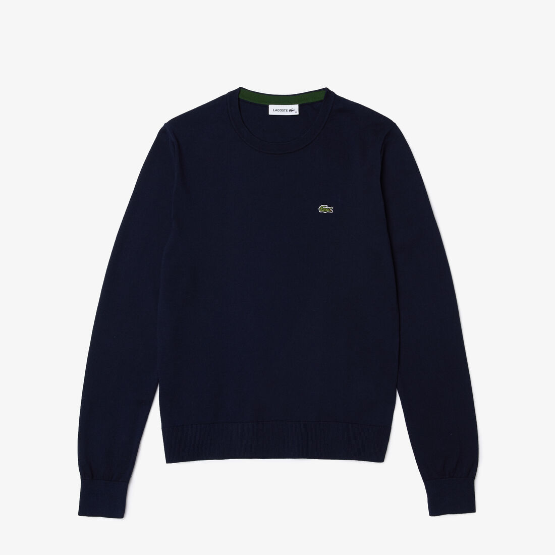 Lacoste Crew Neck Organic Baumwoll Sweatshirts Damen Navy Blau | UHBV-74306