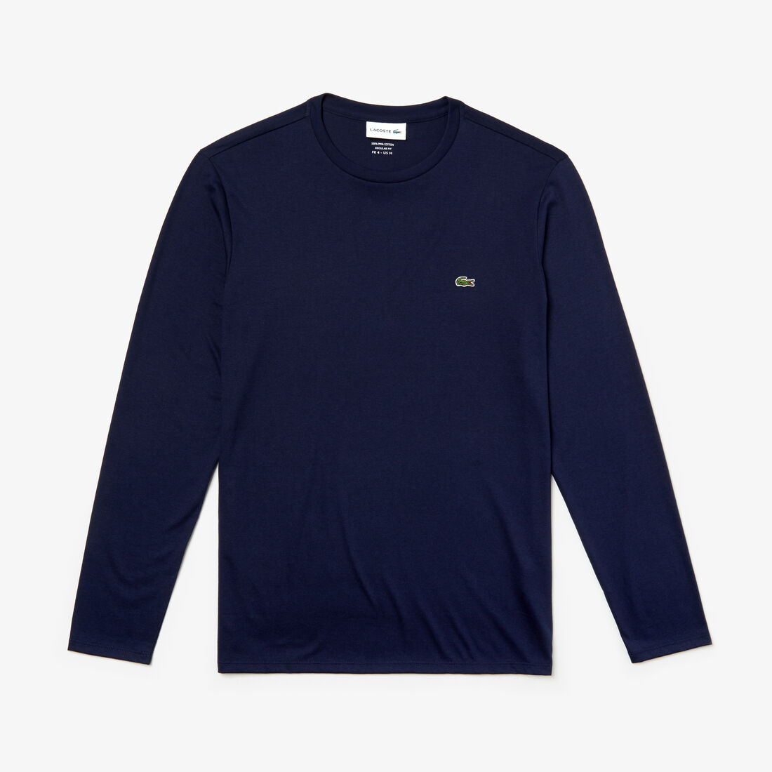 Lacoste Crew Neck Pima Baumwoll Jersey T-shirts Herren Navy Blau | DSQG-43098