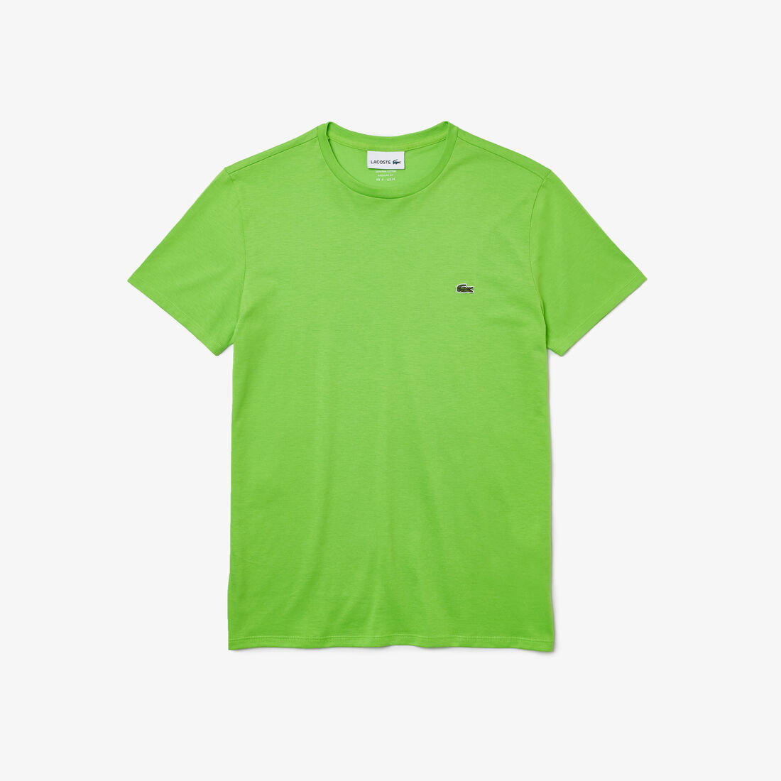 Lacoste Crew Neck Pima Baumwoll Jersey T-shirts Herren Grün | MYJW-47508