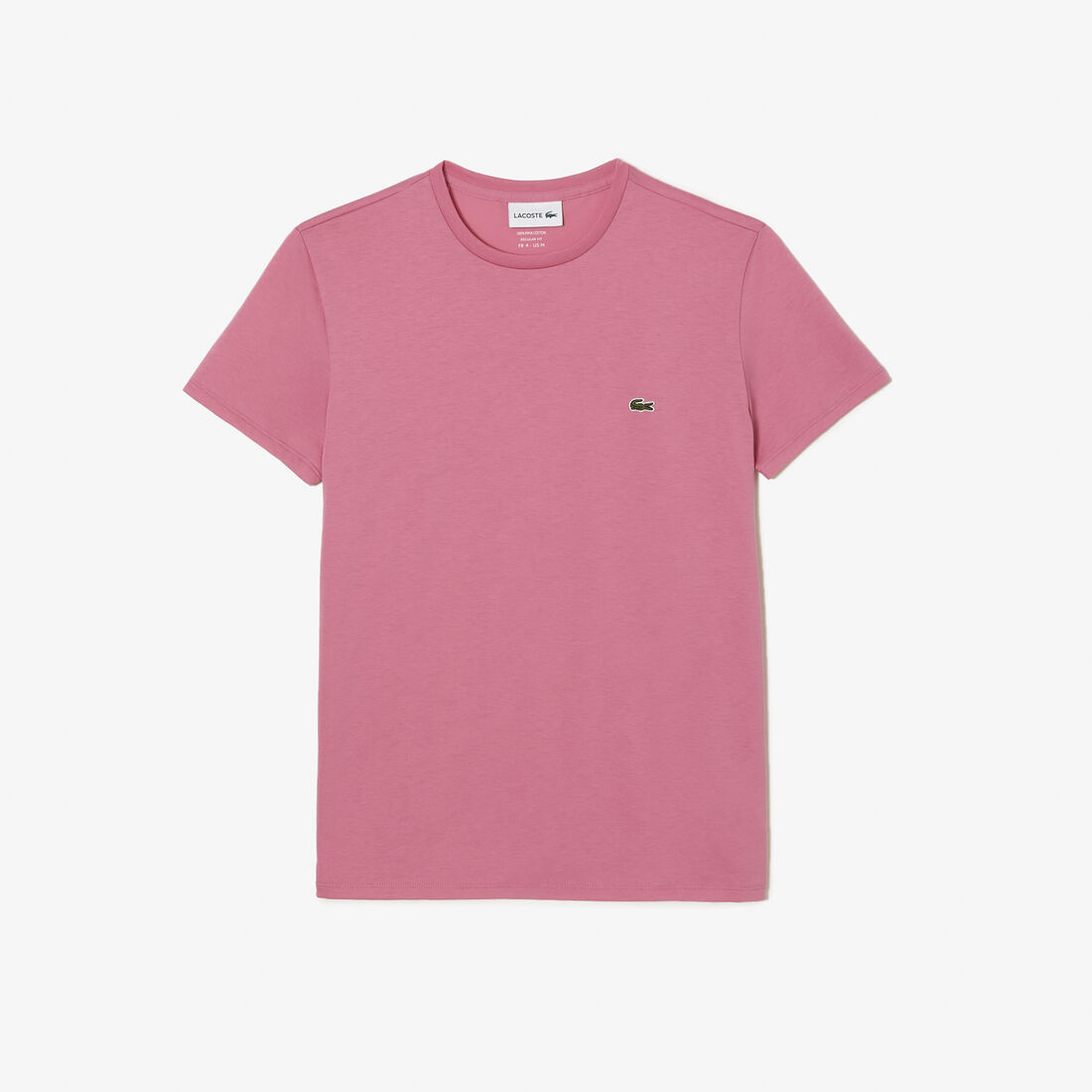 Lacoste Crew Neck Pima Baumwoll Jersey T-shirts Herren Rosa | QWXD-38075