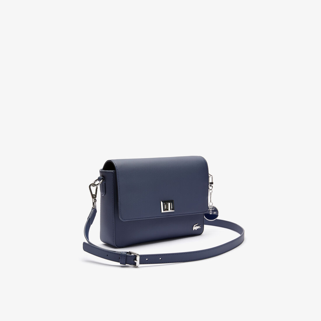 Lacoste Daily Klassische Coated Piqué Canvas Clasp Schultertaschen Damen Blau | ZXKI-07496