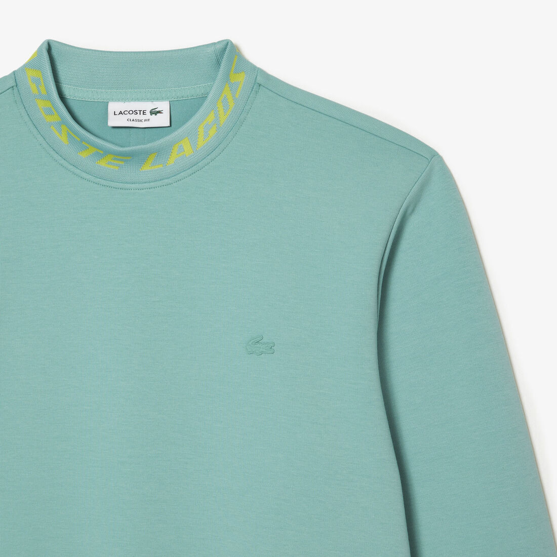 Lacoste Double Sided Logo Collar Sweatshirts Herren Grün | DNPI-83561