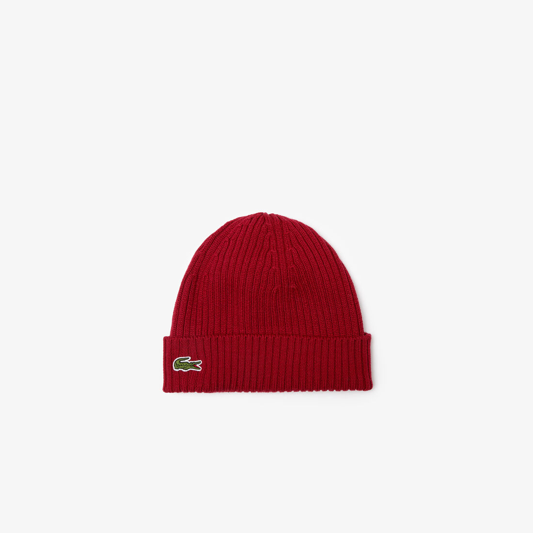 Lacoste Gerippt Wolle Beanie Hüte Herren Bordeaux | MABV-39457