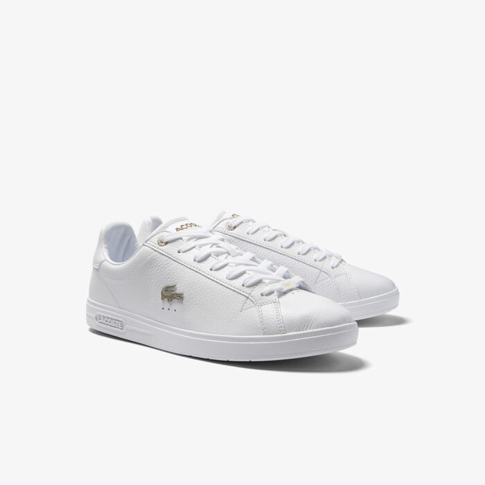 Lacoste Graduate Pro Leder Sneakers Herren Weiß | XCBZ-86154