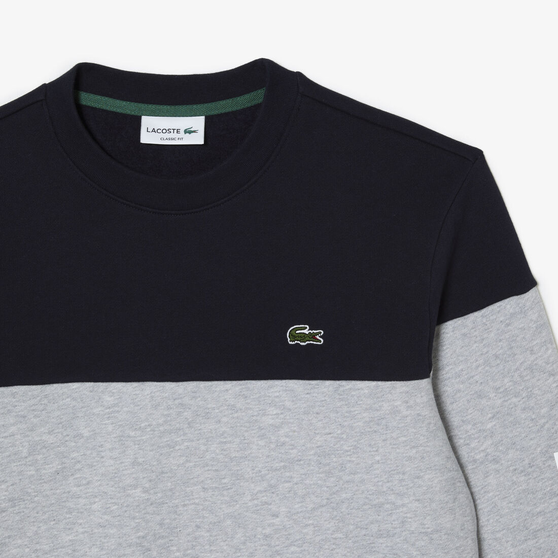 Lacoste Klassische Colourblock Branded Sweatshirts Herren Navy Blau Grau | ZMYI-41053