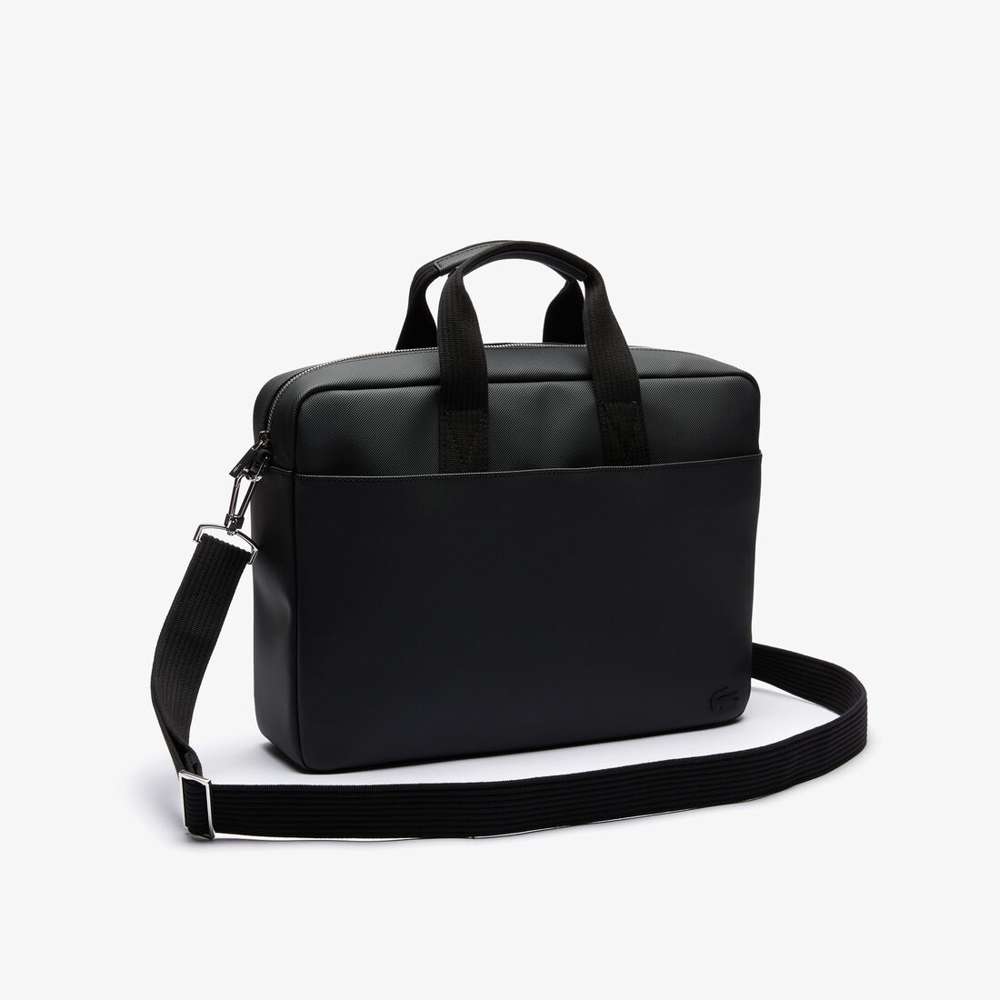 Lacoste Klassische Petit Piqué Schultertaschen Herren Schwarz | ANQT-01954