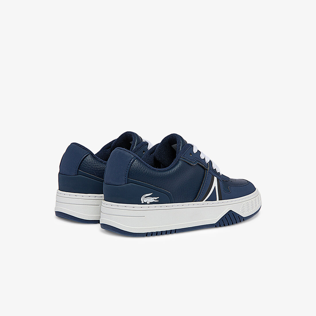 Lacoste L1 Leder Colour-pop Sneakers Damen Navy Weiß | WKBL-30852