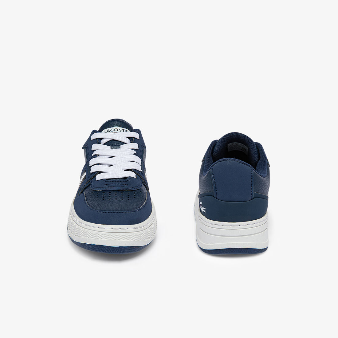 Lacoste L1 Leder Colour-pop Sneakers Damen Navy Weiß | WKBL-30852