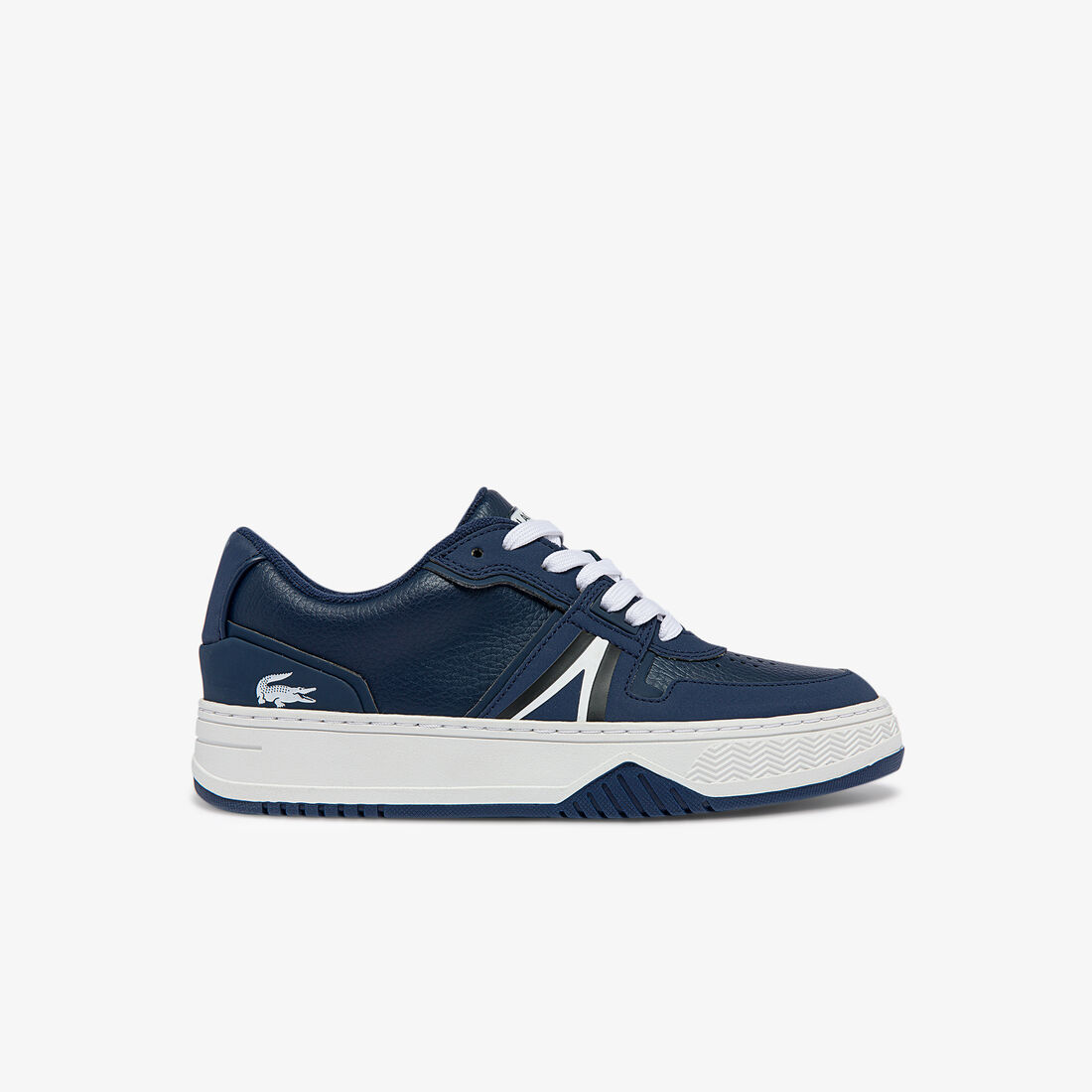 Lacoste L1 Leder Colour-pop Sneakers Damen Navy Weiß | WKBL-30852