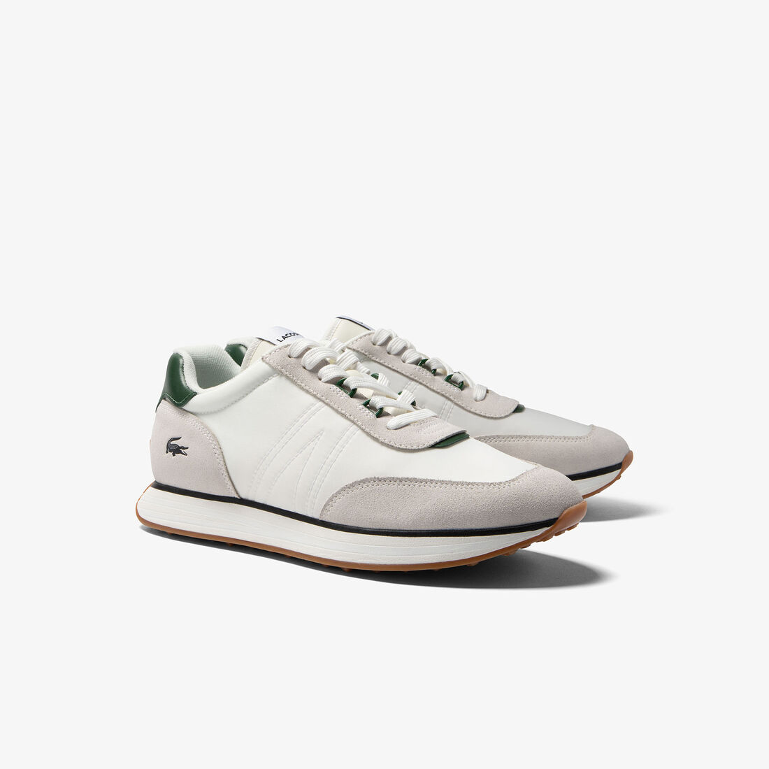 Lacoste L-spin Textil Sneakers Herren Weiß Dunkelgrün | WJZK-25498