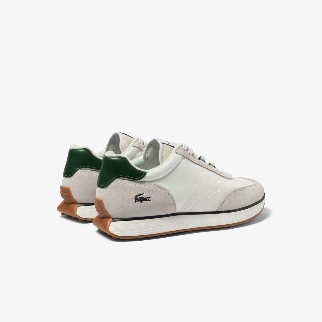 Lacoste L-spin Textil Sneakers Herren Weiß Dunkelgrün | WJZK-25498