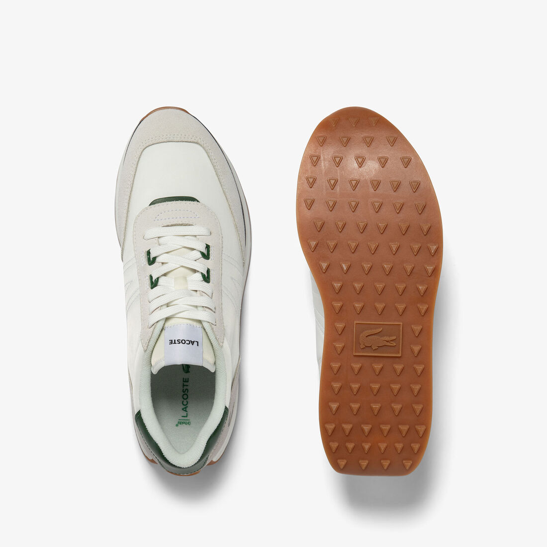 Lacoste L-spin Textil Sneakers Herren Weiß Dunkelgrün | WJZK-25498