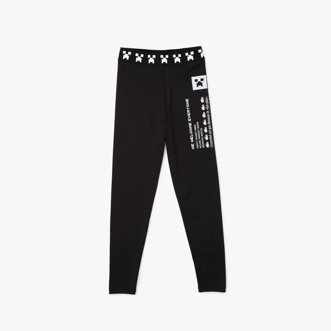 Lacoste L!ve X Minecraft Print Leggings Damen Schwarz | MCAQ-18594