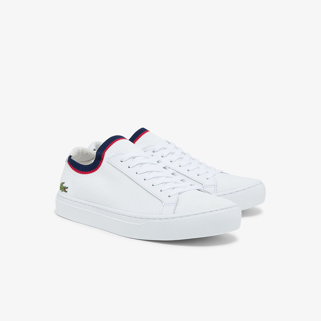 Lacoste La Piquée Textil And Leder Sneakers Herren Weiß | KRFL-74562