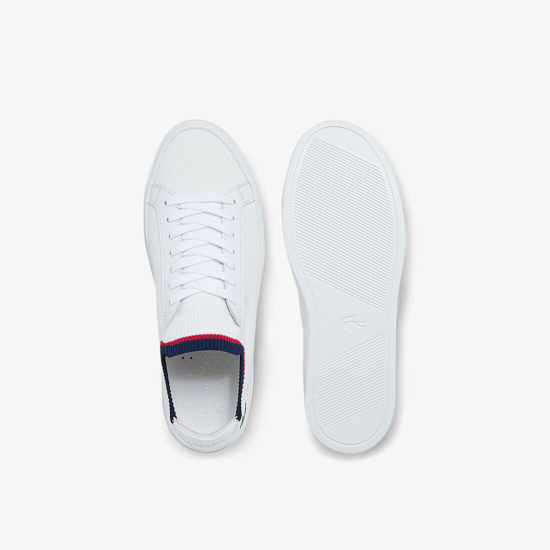 Lacoste La Piquée Textil And Leder Sneakers Herren Weiß | KRFL-74562