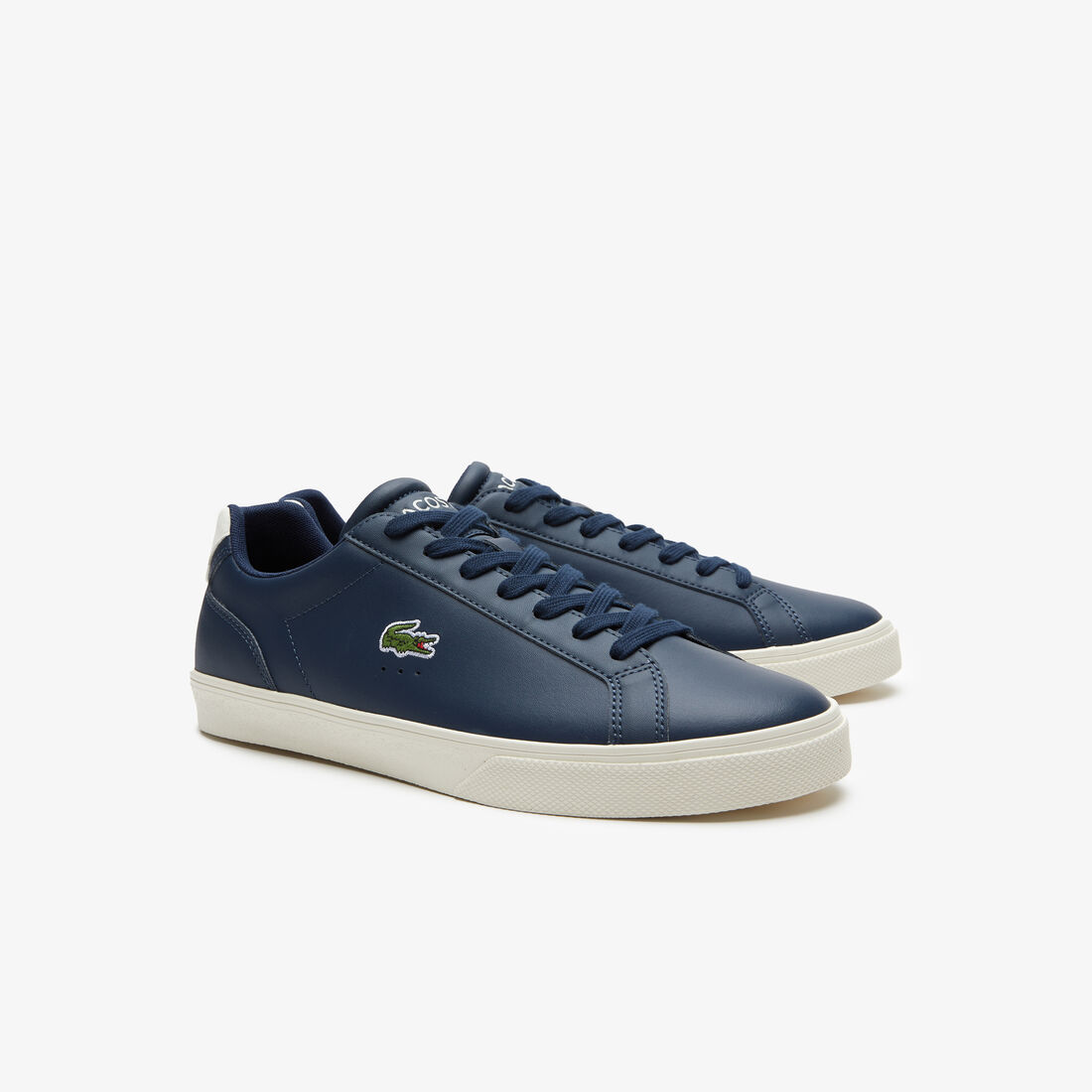 Lacoste Lerond Pro Leder Sneakers Herren Navy Weiß | VTDK-38621