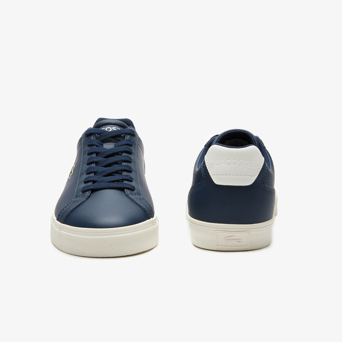 Lacoste Lerond Pro Leder Sneakers Herren Navy Weiß | VTDK-38621