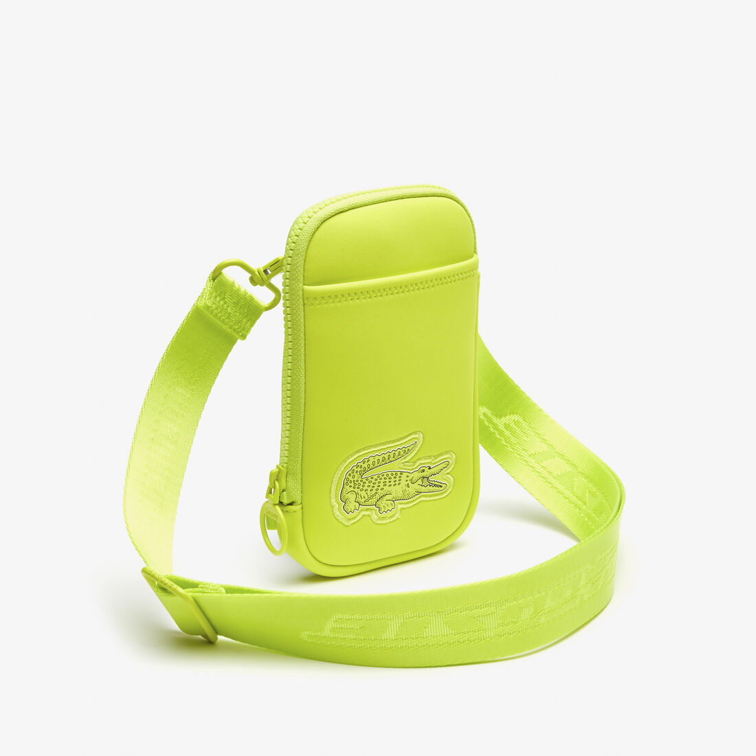 Lacoste Logo Riemen Smartphone Holder Geldbörse Damen Gelb | DLIS-26934