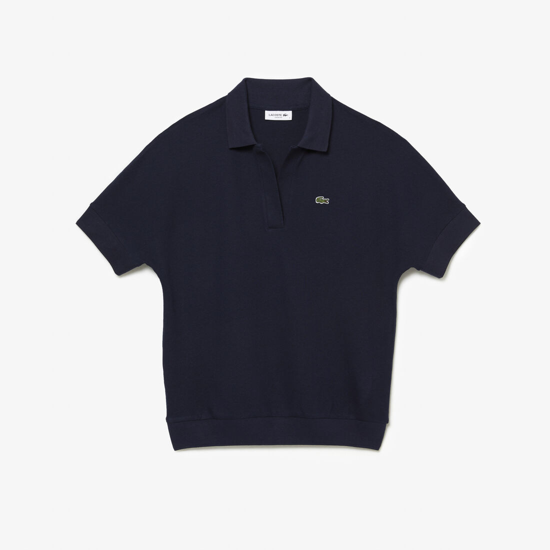 Lacoste Loose Fit Flowy Piqué Polo Shirts Damen Navy Blau | EPKY-57480