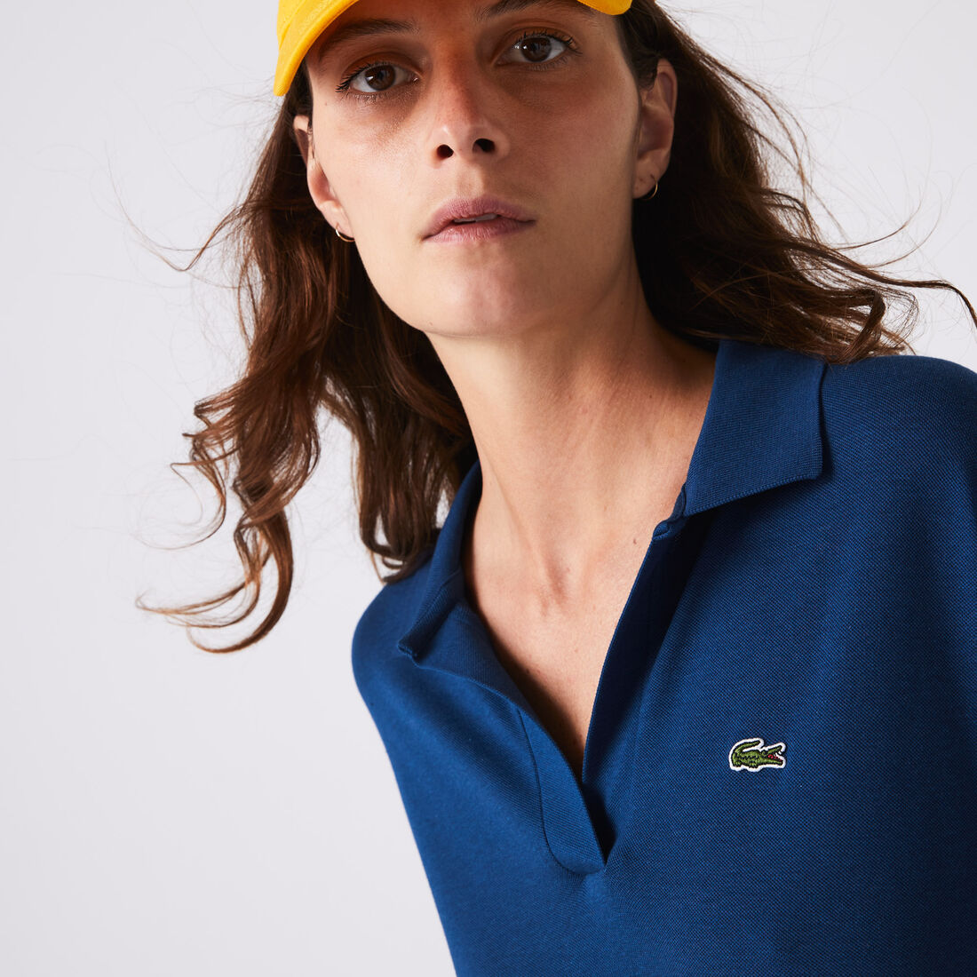 Lacoste Loose Fit V-neck Piqué Kleider Damen Mehrfarbig | FHNY-20849