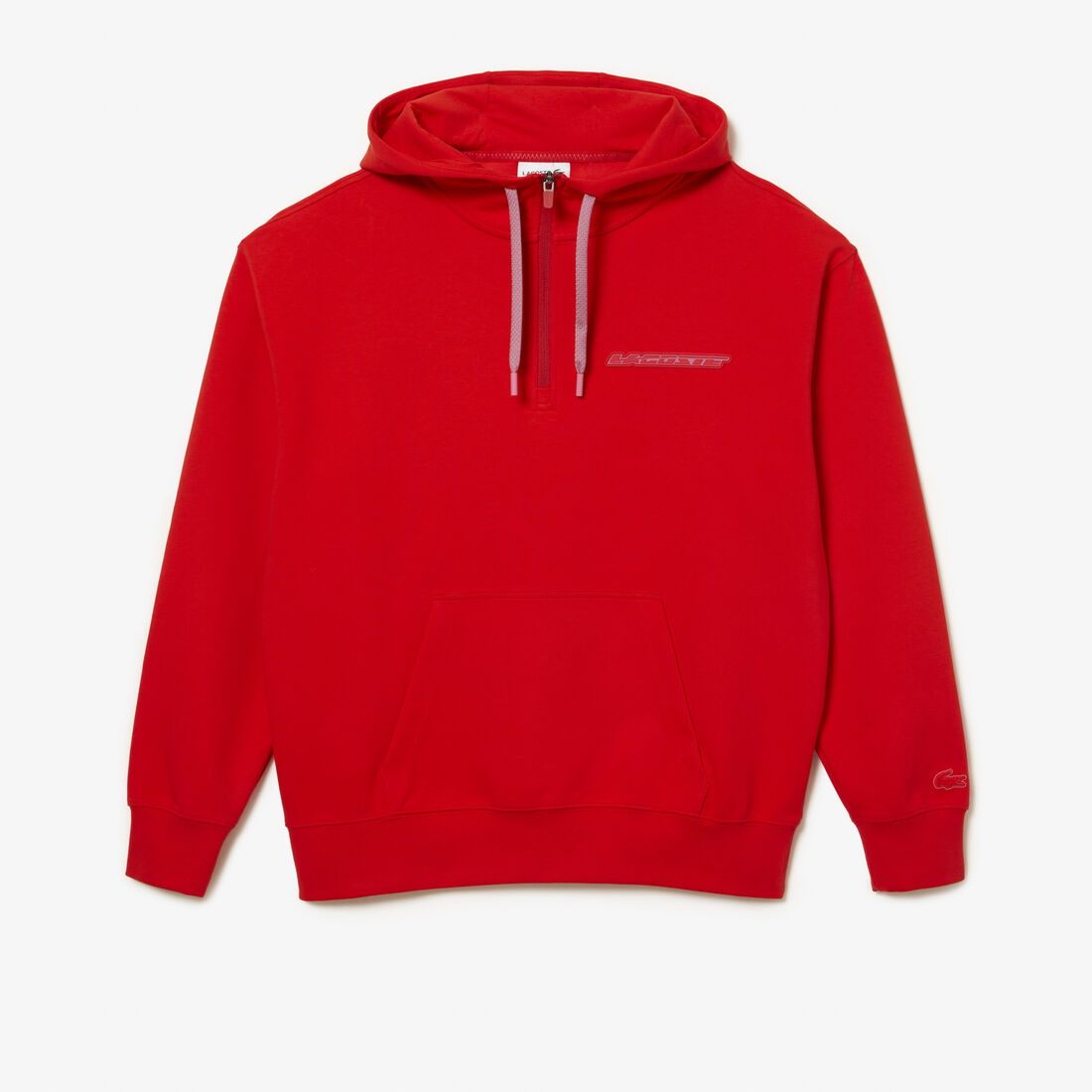 Lacoste Loose-fit Double-sided Hoodie Herren Rot | FJQH-36214