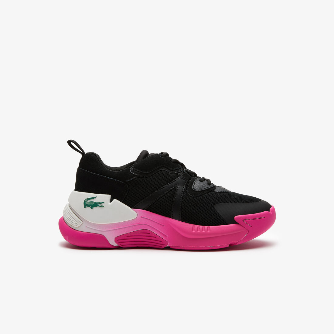 Lacoste Lw2 Xtra Leder Sneakers Damen Schwarz Rosa | WJFT-46172