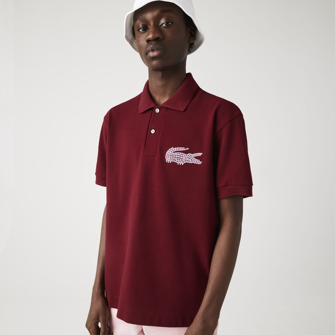 Lacoste Made In France Klassische Fit Organic Baumwoll Polo Shirts Herren Rot | NTWX-69075