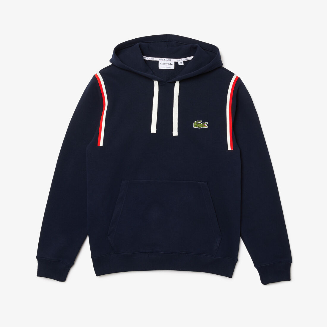 Lacoste Made In France Mit Kapuze Organic Baumwoll Fleece Sweatshirts Herren Navy | MGFU-10285