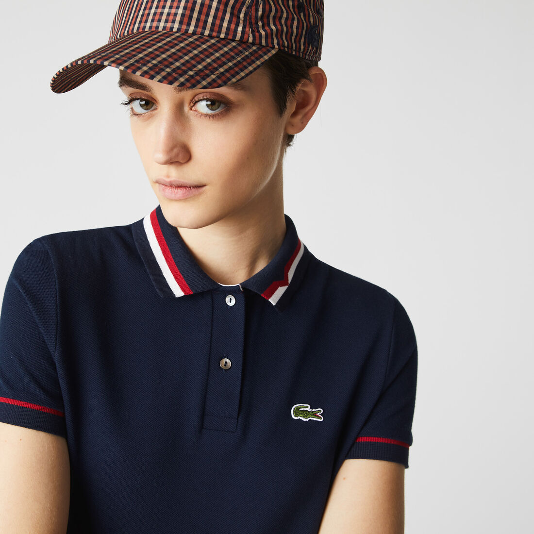 Lacoste Made In France Organic Baumwoll Petit Piqué Kleider Damen Blau | BIDC-47630