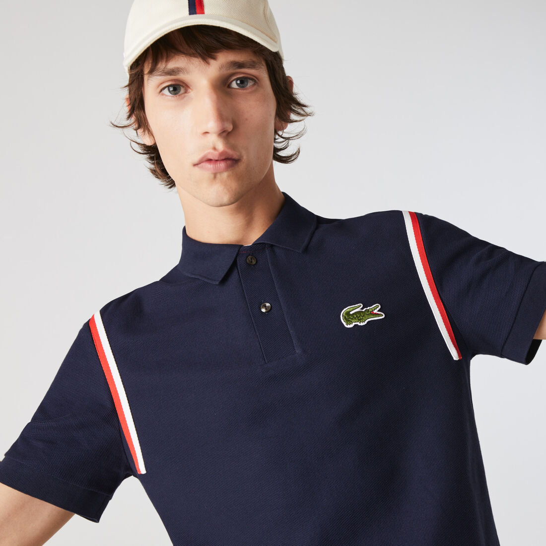 Lacoste Made In France Regular Fit Organic Baumwoll Polo Shirts Herren Navy | BCST-14769