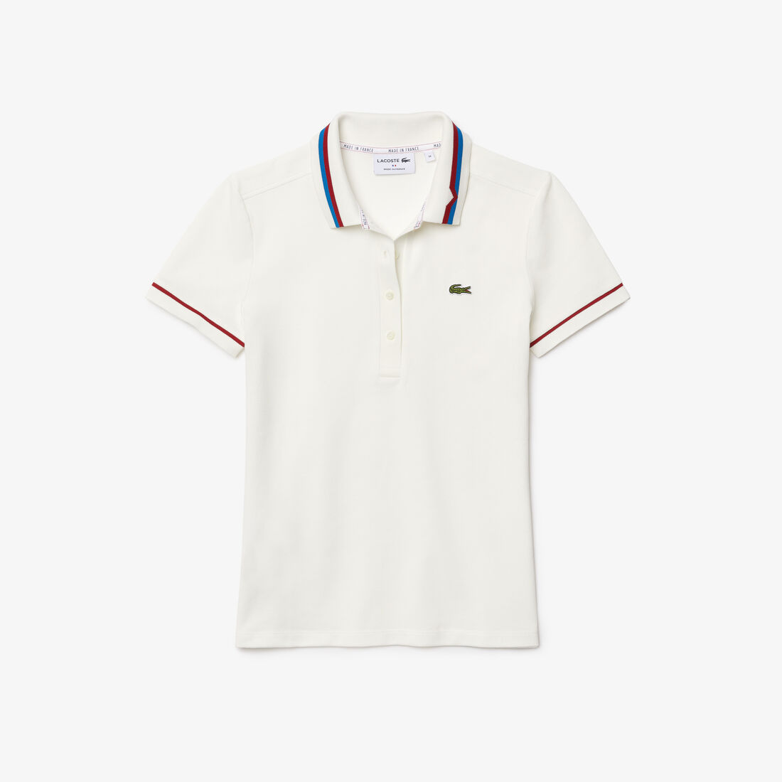 Lacoste Made In France Slim Fit Organic Baumwoll Piqué Polo Shirts Damen Weiß | KUPN-68291