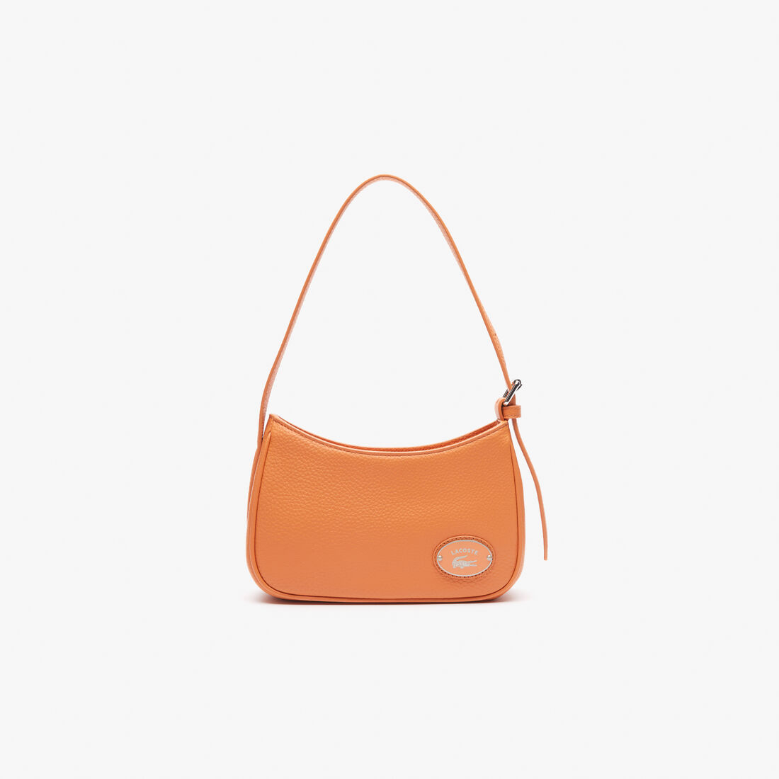 Lacoste Metal Plate Grained Leder Schultertaschen Damen Orange | PDLS-49750