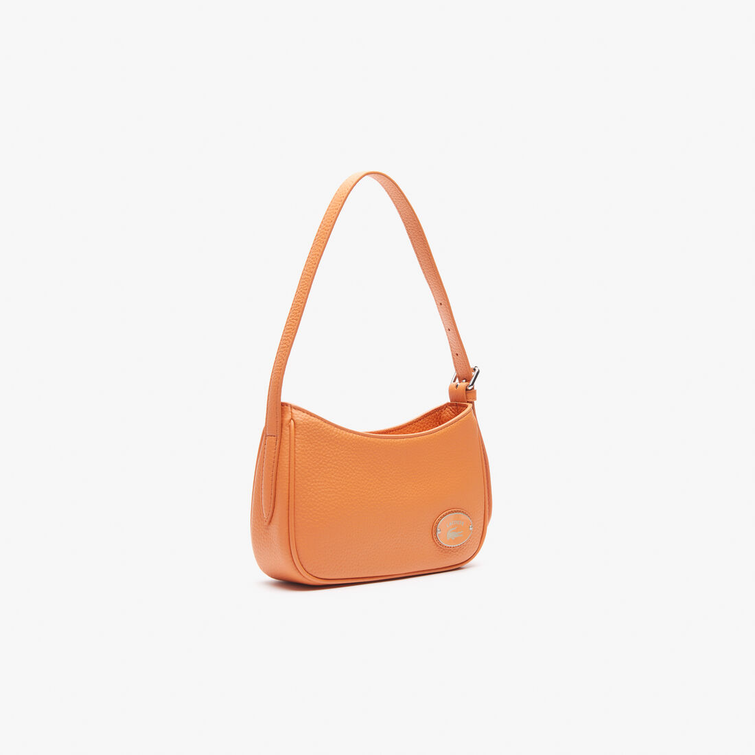 Lacoste Metal Plate Grained Leder Schultertaschen Damen Orange | PDLS-49750