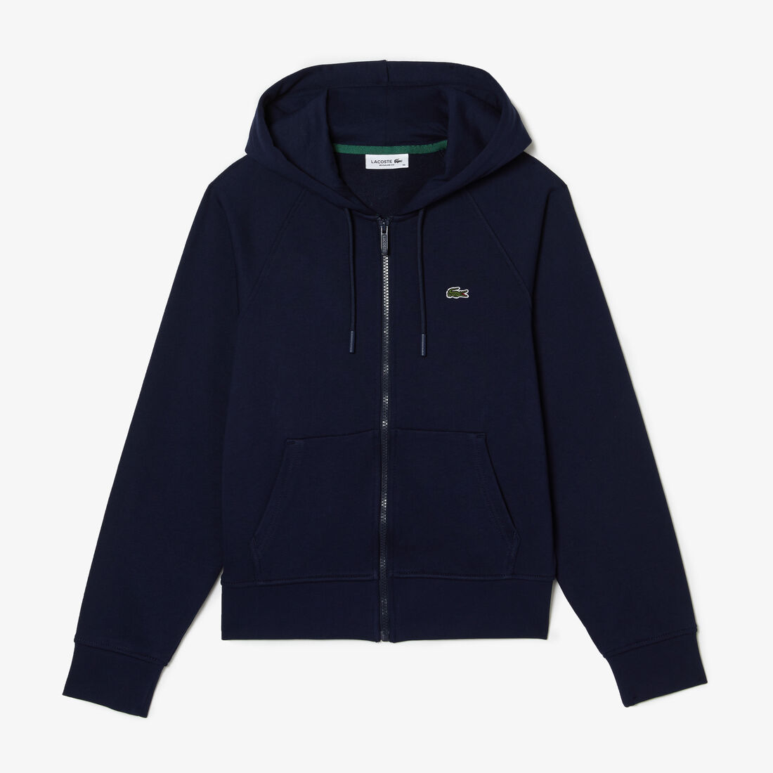 Lacoste Mit Kapuze Organic Fleece Zippered Sweatshirts Damen Navy Blau | RDBK-50436