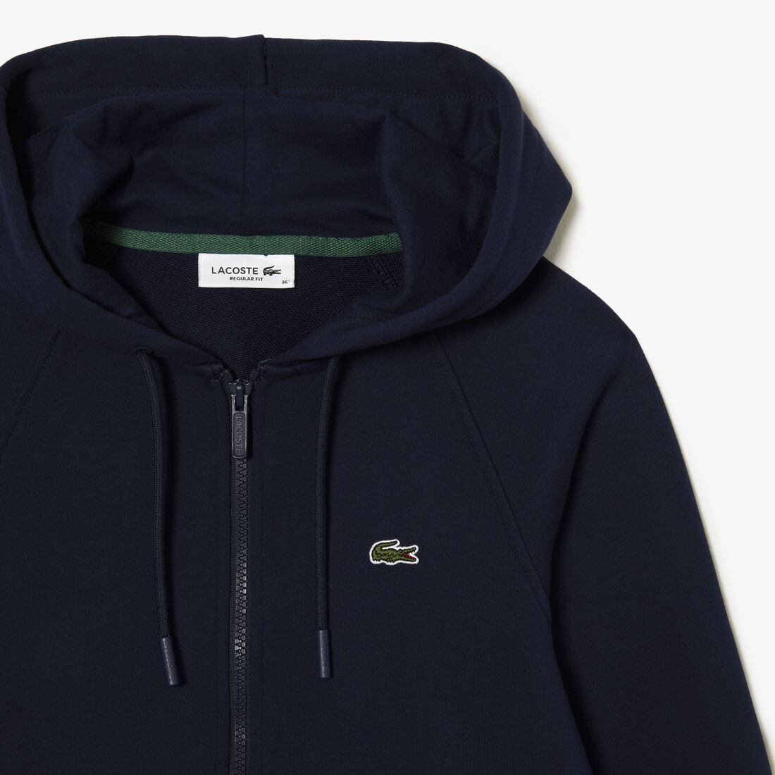 Lacoste Mit Kapuze Organic Fleece Zippered Sweatshirts Damen Navy Blau | RDBK-50436