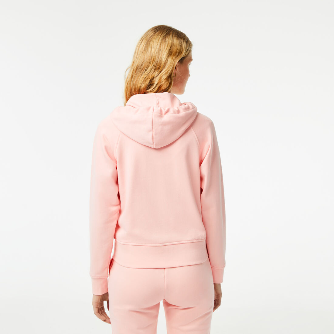 Lacoste Mit Kapuze Organic Fleece Zippered Sweatshirts Damen Rosa | YDIO-39508