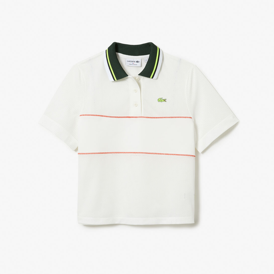 Lacoste Organic Baumwoll French Made Loose Cut Polo Shirts Damen Weiß | ALOS-62014