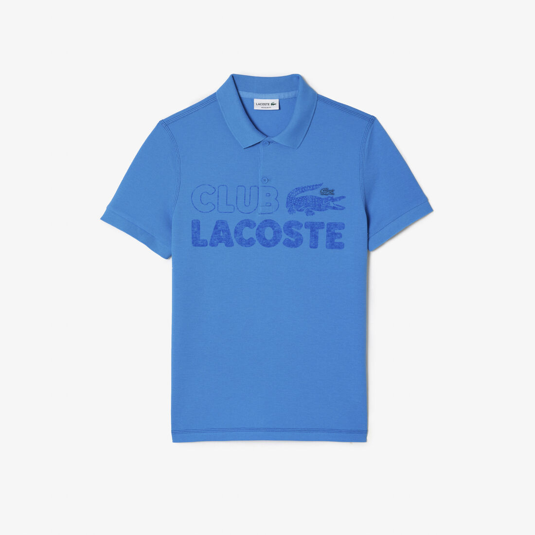 Lacoste Organic Baumwoll Printed Polo Shirts Herren Blau | XSZM-01623