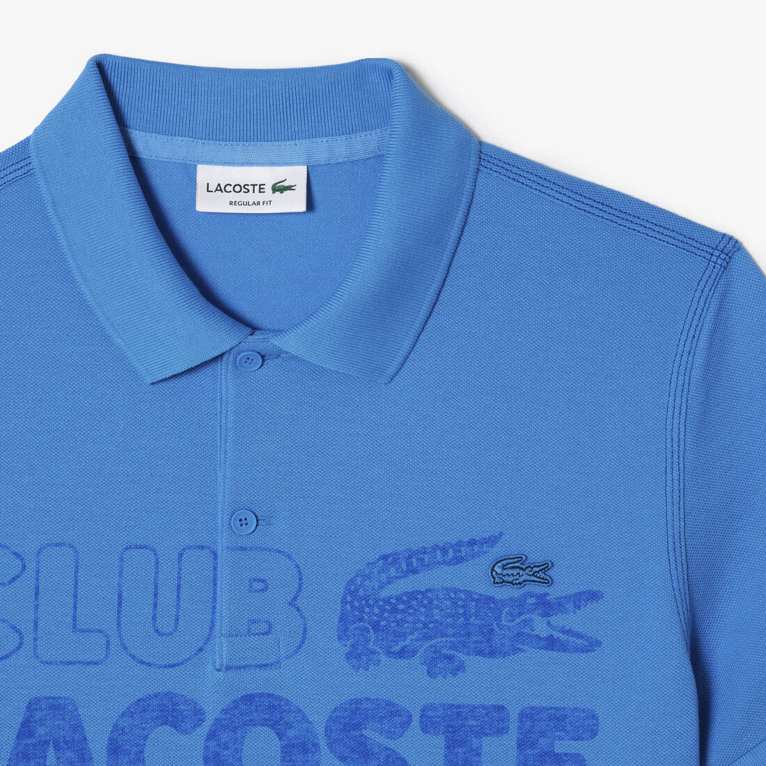 Lacoste Organic Baumwoll Printed Polo Shirts Herren Blau | XSZM-01623