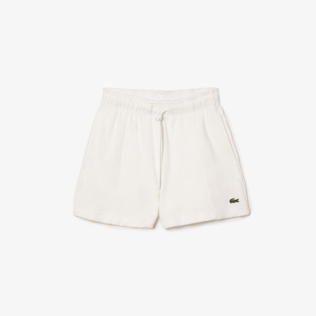 Lacoste Organic Baumwoll Terry Kurze Hose Damen Weiß | HADU-67180