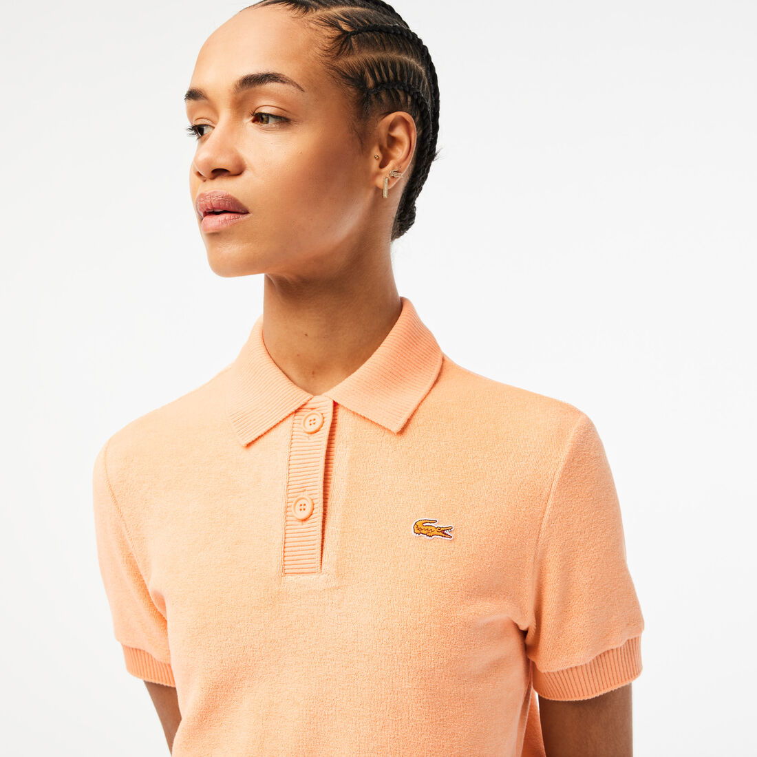 Lacoste Organic Baumwoll Terry Polo Shirts Damen Hellorange | MDQL-96017