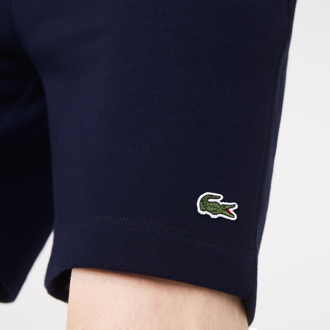 Lacoste Organic Brushed Baumwoll Fleece Kurze Hose Herren Navy Blau | UPGM-68792